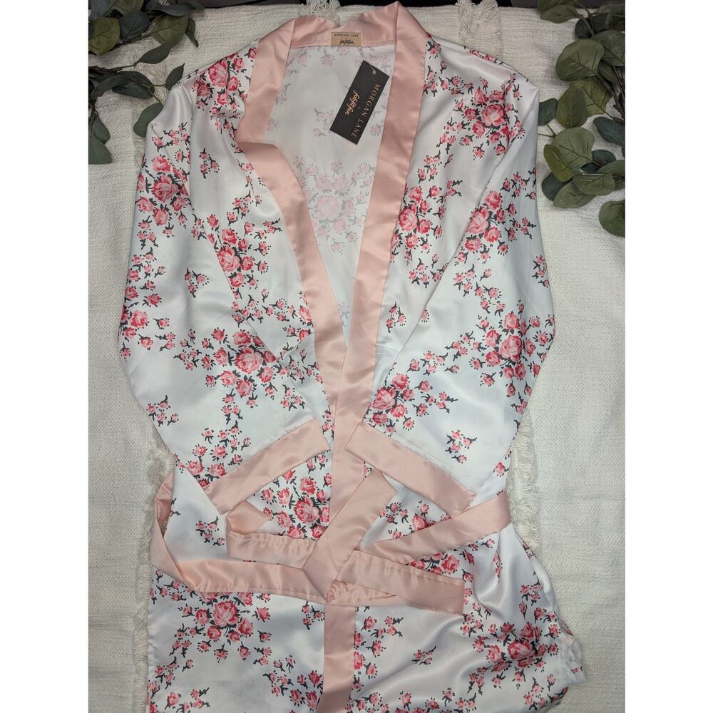 Pink Floral Robe by Morgan Lane